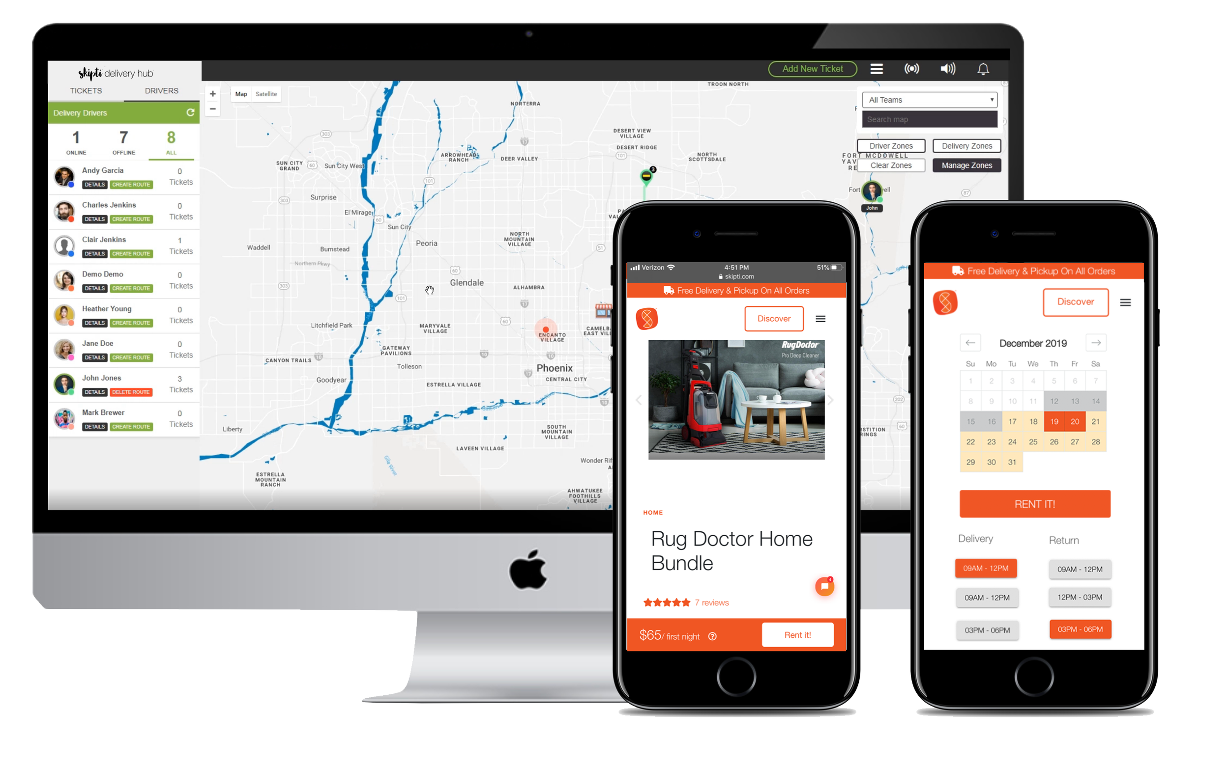 Circular economy startup SaaS platform with retail delivery programs for Fortune 100 clients